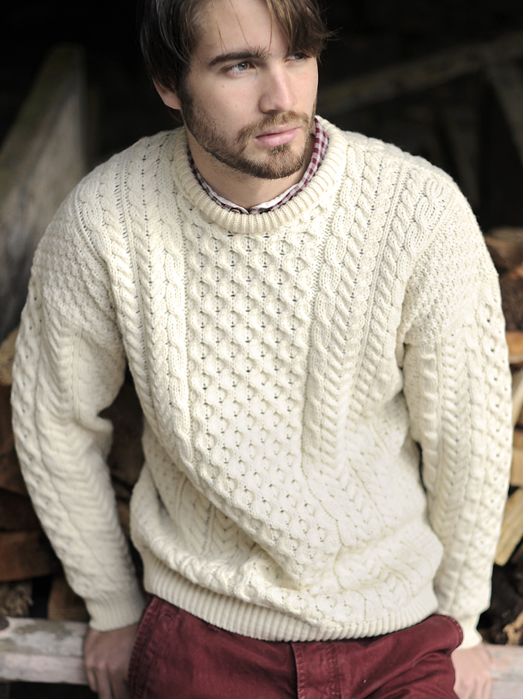 Irish traditional apparel wool fall winter sweater