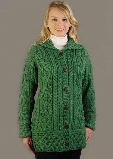 womens green sweater