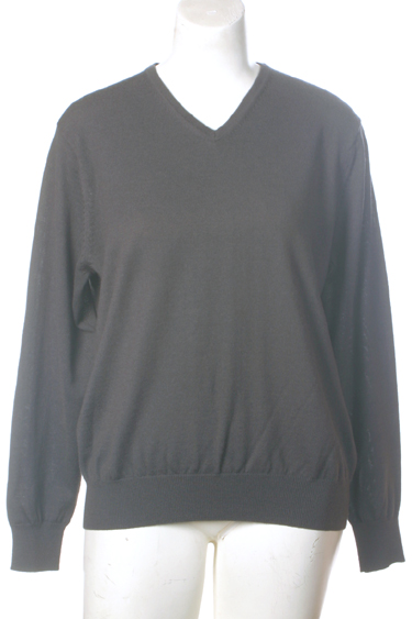 Charcoal Grey V-neck by Cian James. Made In Ireland Sweater