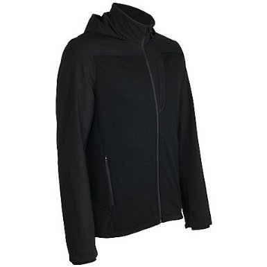 Icebreaker New Zealand 
Mens Merino Wool Sierra Plus Full Zip Hood Jacket Sweater