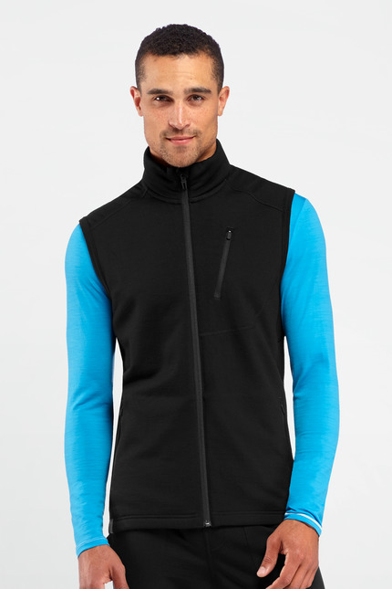 Icebreaker New Zealand Mens Merino Wool 2014 Mens Sierra Vest track jacket sweater body warmer