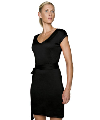Icebreaker New Zealand Womens Merino Wool Villa Dress Little Black Dress