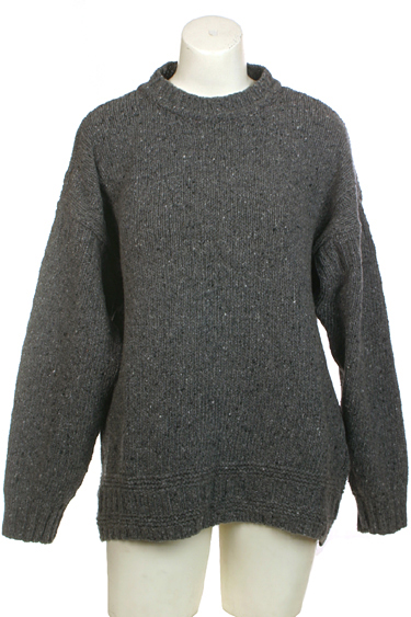 Ireland's Eye Mens Crewneck Wool Cashmere Striped Sweater