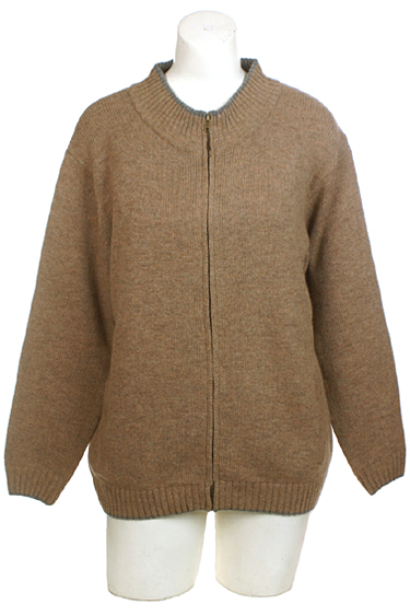 Ireland's Eye Mens Full Zip Cardigan Wool Sweater With Pockets
