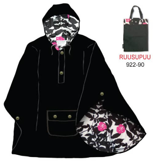 marimekko rain coat poncho/raincoat with Polka Dots
