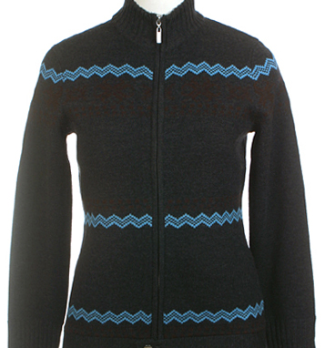 Neve Designs Womens Wool Nordic Zip Cardigan Sweater Neve Sweater