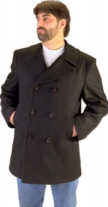 Mens Authentic USN Wool Pea Coat by Sterling Wear