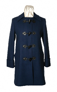 Womens Single Breasted Long Coat Toggle Buttons by Sterlingwear Of Boston