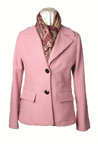 Womens Single Breasted Short Coat by Sterlingwear Of Boston