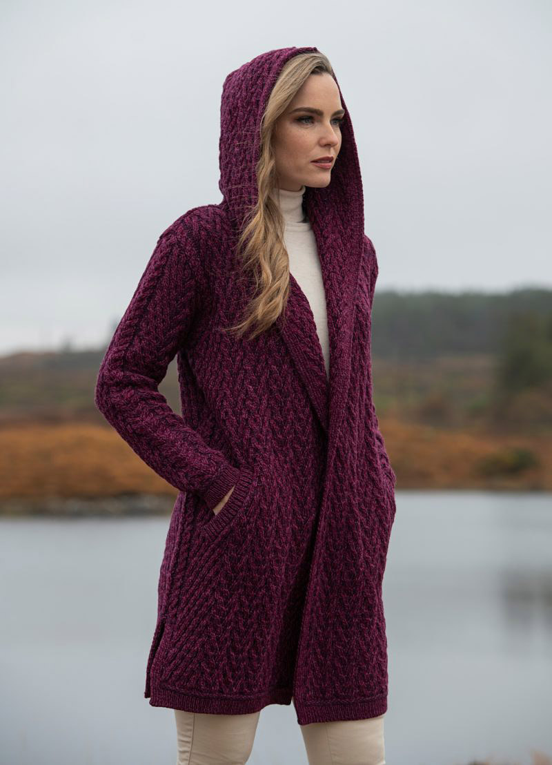 aran crafts sweater coat