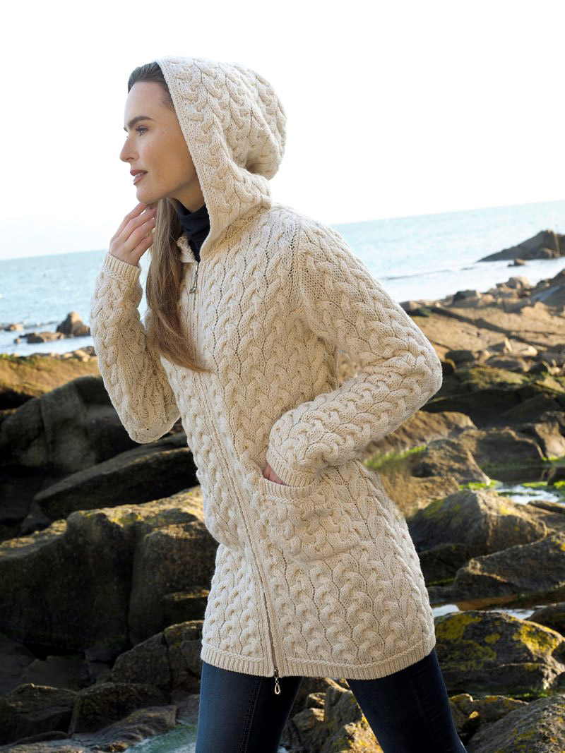 womens wool sweater coat