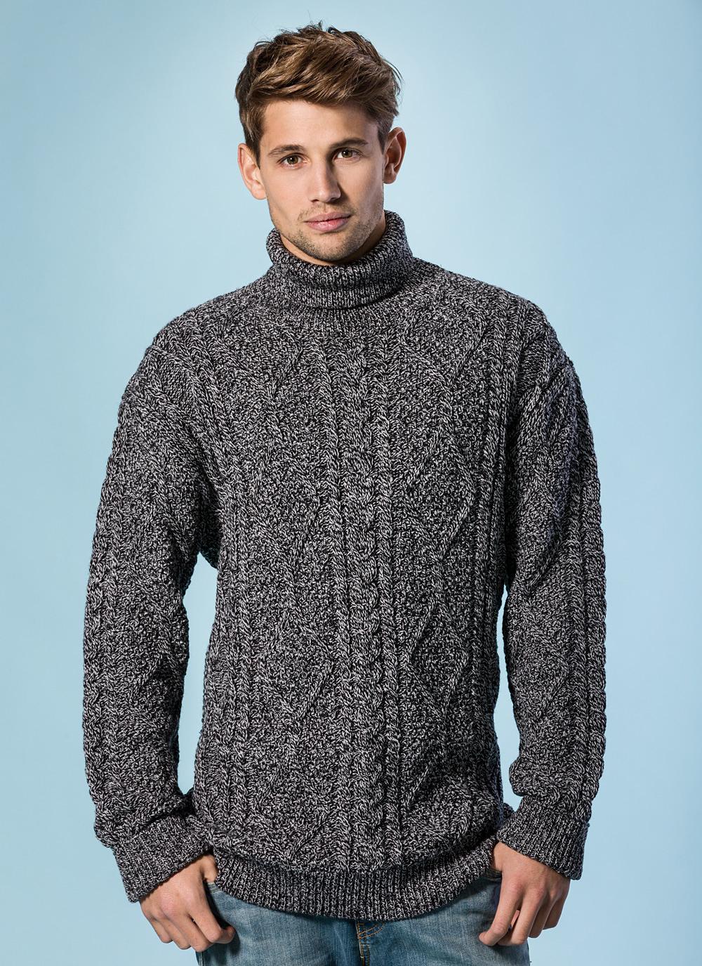 Aran Crafts Sweater Mens